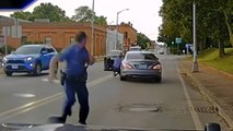 US police officer dragged along road by fleeing driver