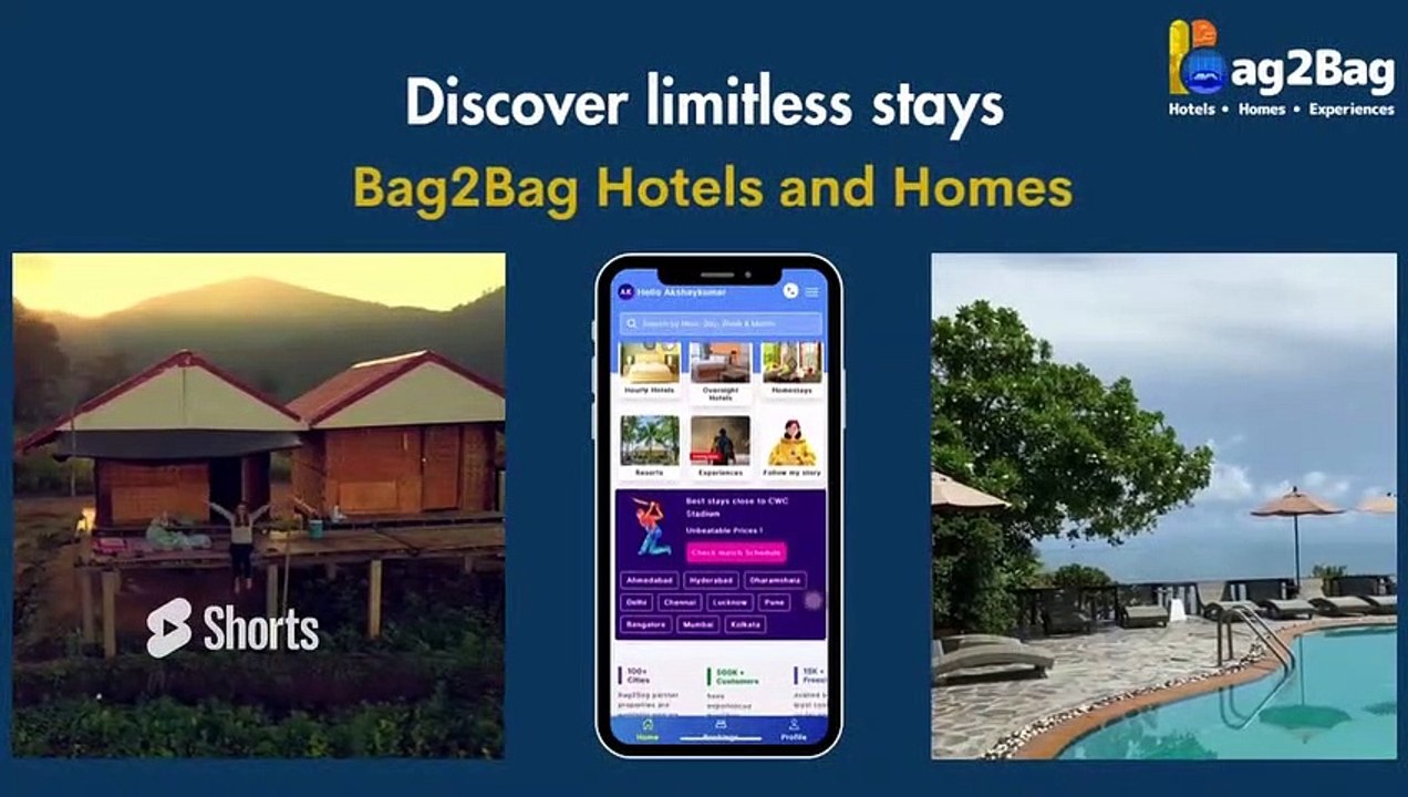 Discover the Best Stays Across India _ Book Your Perfect Stay _ Hotel Booking App - Bag2Bag