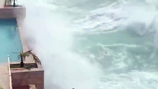 Unbelievable Monster Waves Crash into Cliffside House - A Battle Against Nature's Fury!