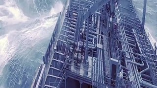 Terrifying Footage: Oil Tanker Battling Monstrous Storm at Sea