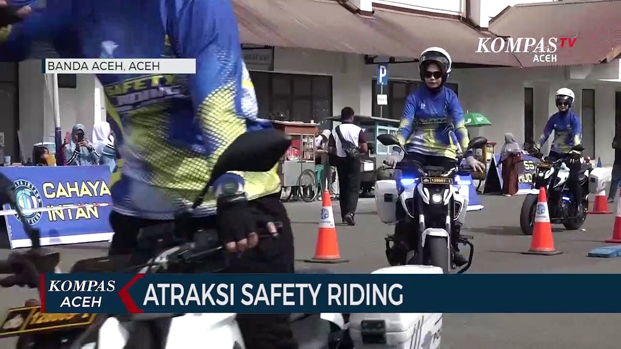 Atraksi Safety Riding Warnai HUT Ditlantas Polda Aceh