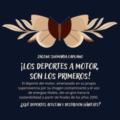 -Jacobo Shemaria Capuano- ¿Qué deportes afectan y destruyen hábitats? (parte 1)