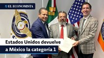 Estados Unidos devuelve a México la categoría 1, el máximo estatus de seguridad aérea