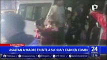 Cajamarca: delincuentes que robaron a mujer quisieron huir en transporte público