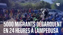 5000 migrants débarquent en 24 heures à Lampedusa