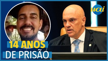 Moraes vota para condenar 2º réu do 8/1 a 14 anos de prisão