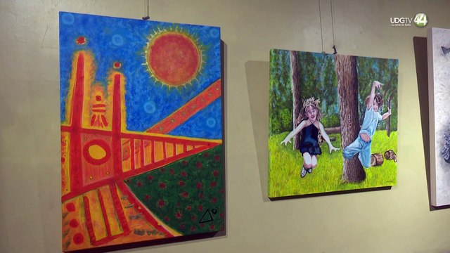 Pintores del 'Jardín del arte' de Chapalita exponen sus obras en el Palacio municipal de Zapopan