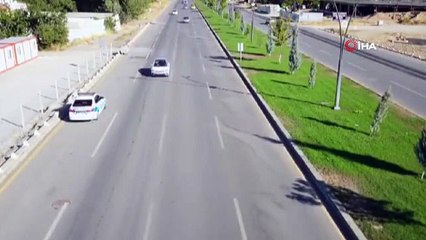 Malatya'da dron destekli hız denetimi