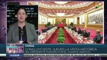 China: Gira del pdte. venezolano, Nicolás Maduro, concluye con la firma de 31 acuerdos