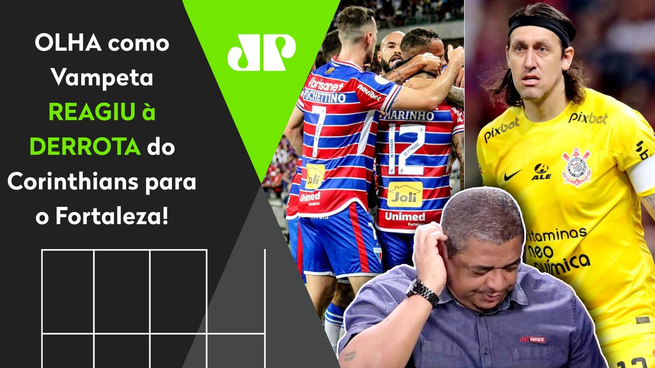 HAHAHA! NÃO CHORA! OLHA as REAÇÕES de Vampeta a Fortaleza 2 x 1 Corinthians! REACT HILÁRIO!