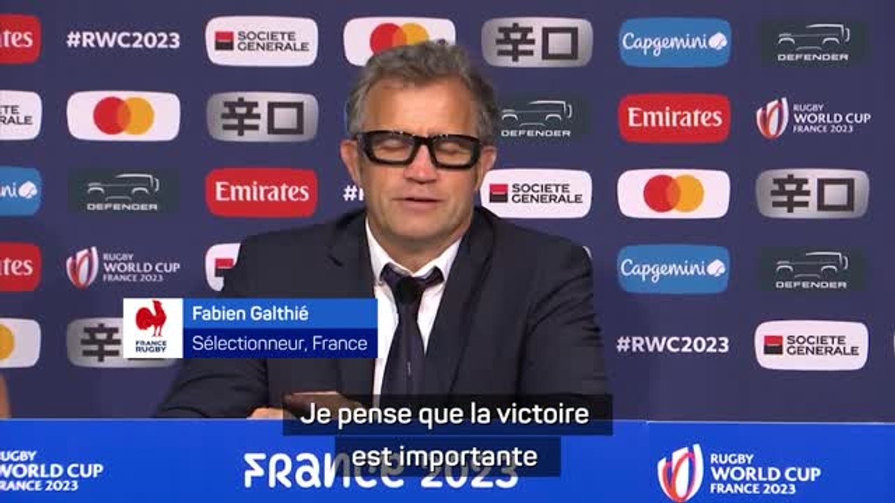 Bleus - Galthié : "Pas là pour faire des démonstrations"