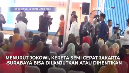 Jokowi Sebut Proyek Kereta Semi Cepat Jakarta-Surabaya Masih Studi, Bisa Tidak Lanjut