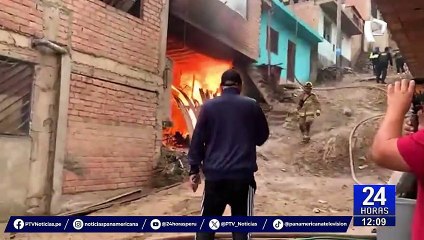 Ventanilla: Al menos un herido y varias viviendas afectadas por incendio en AA.HH.