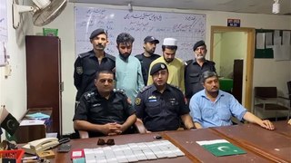 2 lakh black dollars were recovered from a vehicle on Peshawar Ring Road, two accused arrested .