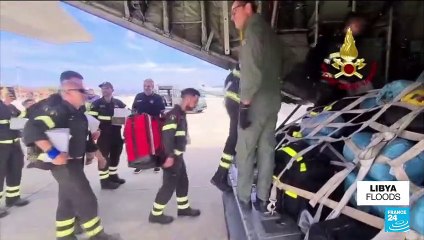 'Even as aid and supplies flow into Libya, local teams remained overwhelmed by the scope of the disaster'