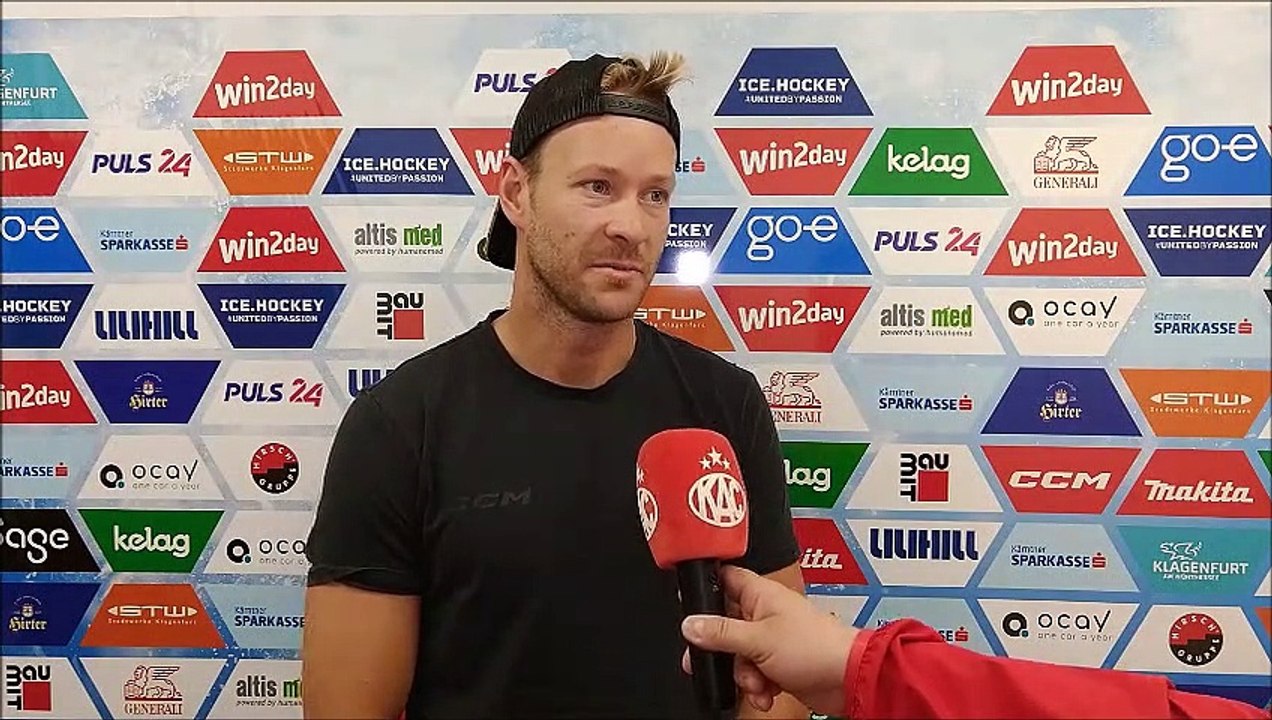 Paul Postma (KAC) vor dem Saisonstart gegen Salzburg