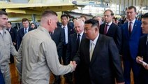Kim Jong-un inspects Russian fighter jets on visit to aviation plant