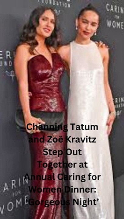 Channing Tatum Zoë Kravitz Step Out Together at Annual Caring for Women Dinner Gorgeous Night #usa #news