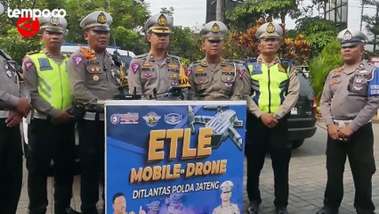 Metode Baru ETLE Mobile, Polda Jawa Tengah Pakai Drone