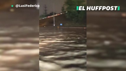 Una tromba de agua sorprende a Madrid y causa problemas con el tráfico, Metro y Cercanías