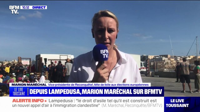 Migrants à Lampedusa: pour Marion Maréchal, Giorgia Meloni ne fait que subir que l'Italie soit la porte d'entrée de l'Europe