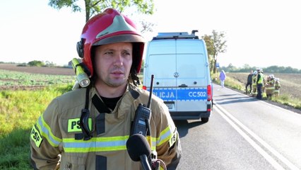 Wypadek w Nowych Mostach pod Grudziądzem