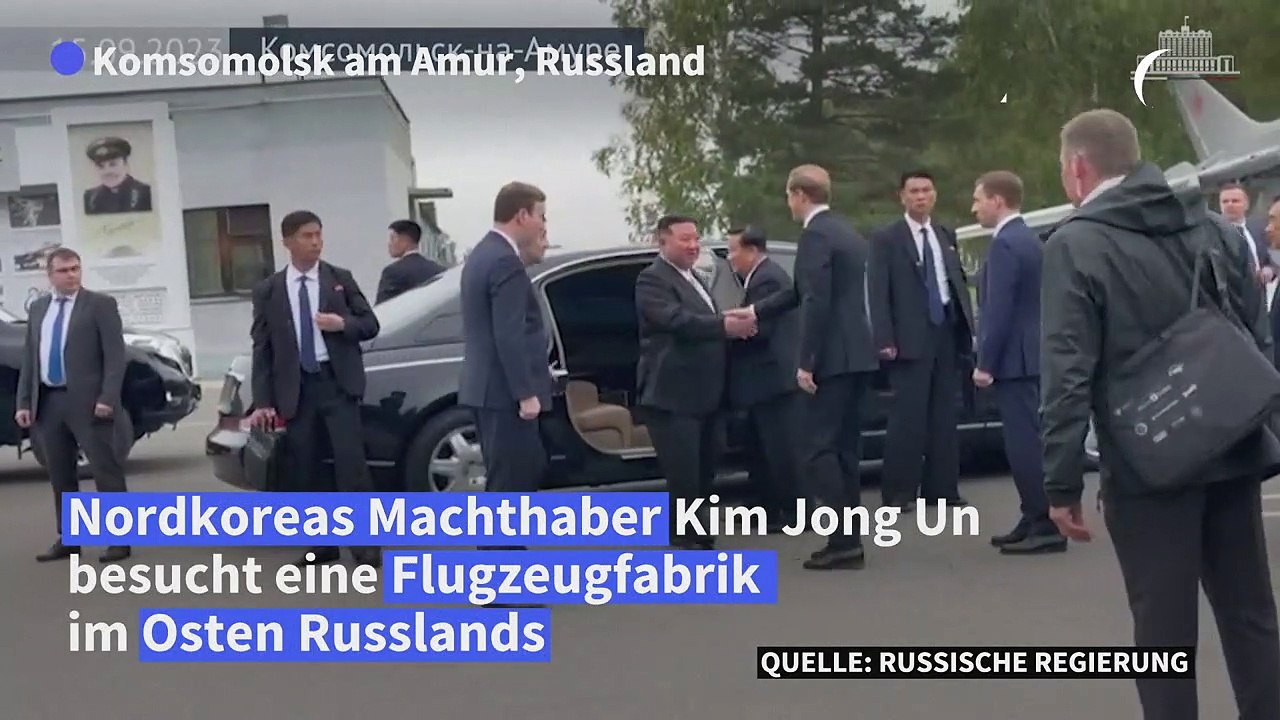 Kim Jong Un besucht Flugzeugfabrik im Osten Russlands