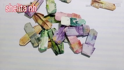 how to make origami sandals from money