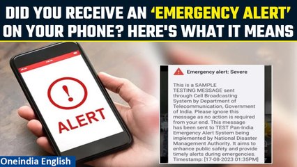 Emergency alert on phones, telcom department clarifies, here’s what it means | Oneindia News