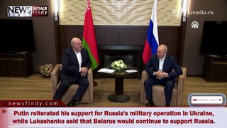 Russian President Putin Meets with Belarusian President Lukashenko