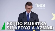 Feijóo muestra su apoyo a Aznar por los 