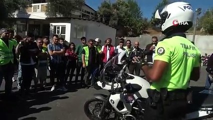 Muğla'da "Kaskınla Yol Ver Hayata" sloganı ile eğitim verildi