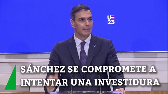 Sánchez se compromete a intentar una investidura con un proyecto conciliador y coherente con la Constitución