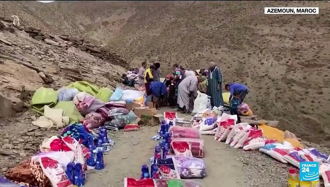 Séisme au Maroc : l'aide s'achemine à dos d'âne dans les villages