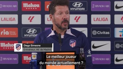 Atlético - Simeone : "Le meilleur joueur du monde actuellement ? Messi !"