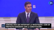 Sánchez dice que intentará la investidura «con un proyecto coherente con la Constitución»