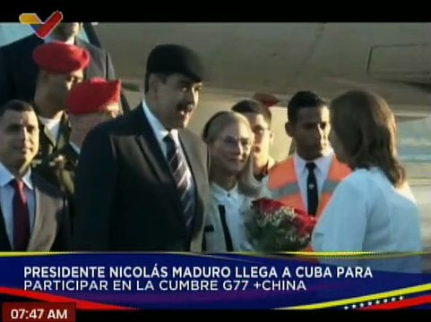 Pdte. Nicolás Maduro llega a Cuba para participar en la reunión de la Cumbre del G77 + China