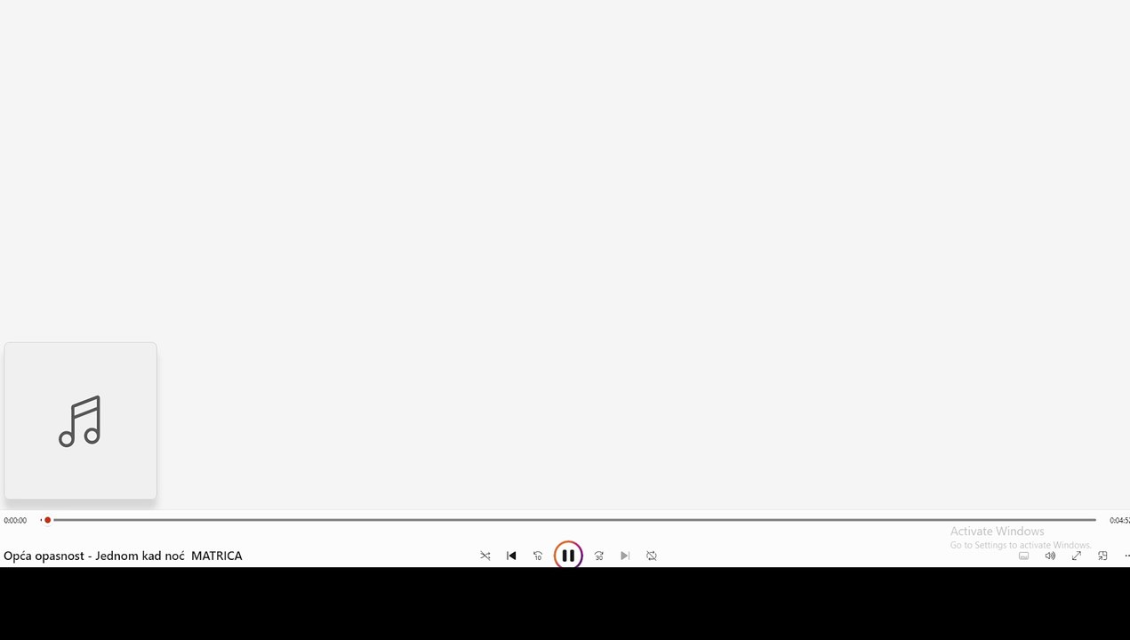 Opca Opasnost Jednom kad noc MATRICA