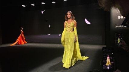 Entrevista a Isabel Sanchís y a su hija Paula Maiques en el backstage de la MBFWM