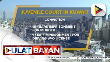 Akusado sa pagpatay sa OFW na si Jullebee Ranara, hinatulang makulong ng 15 taon sa Kuwait