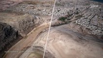Animated map of Derna, in Libya, before and after the floodings