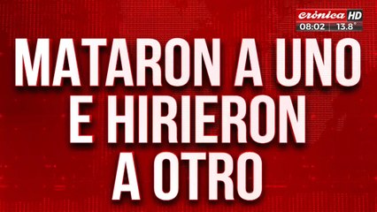 Salvaje ataque a dos hermanos: mataron a uno e hirieron a otro