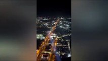 Vídeo feito do helicóptero da PM mostra perseguição a suspeitos de assalto