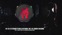 De leg extension fitness oefening met en zonder machine