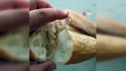 Aynı yerden alınan ekmeğin içinden yine ip çıktı