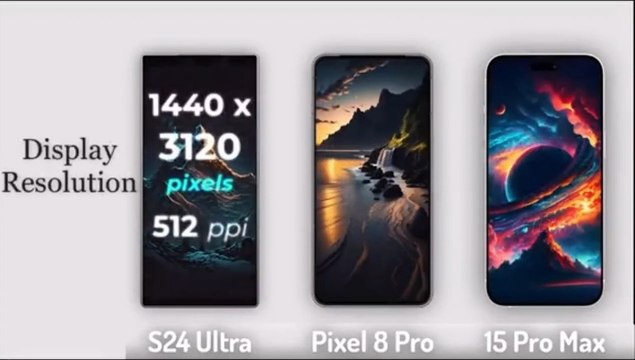 Galaxy s24 ultra vs pixel 8 pro vs iphone 15 pro max _ comparing