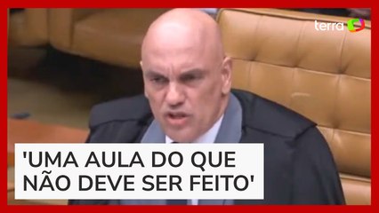 'Patético e medíocre', diz Moraes ao rebater advogado que o acusou de ter 'raiva de patriotas'