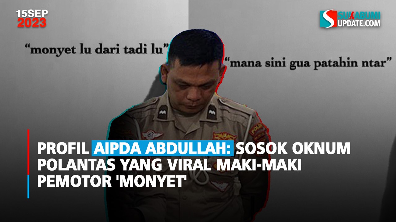 Profil Aipda Abdullah: Sosok Oknum Polantas yang Viral Maki-maki Pemotor 'Monyet'