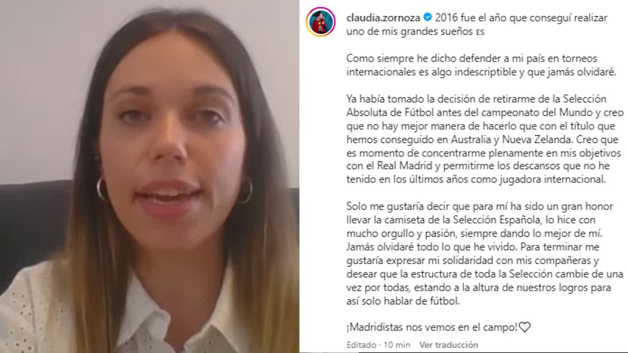 El MENSAJE de CLAUDIA ZORNOZA EXPLICANDO por qué no firma el COMUNICADO CONJUNTO