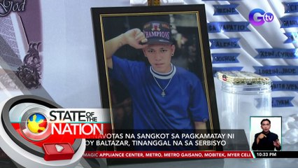 8 Pulis-Navotas na sangkot sa pagkamatay ni Jemboy Baltazar, tinanggal na sa serbisyo | SONA